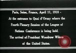 Image of Woodrow Wilson Paris France, 1919, second 17 stock footage video 65675026970