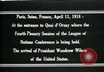 Image of Woodrow Wilson Paris France, 1919, second 18 stock footage video 65675026970