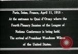 Image of Woodrow Wilson Paris France, 1919, second 27 stock footage video 65675026970