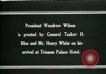 Standbild Woodrow Wilson Siene Versailles et Oise Frankreich, 1919, aus Sekunde 3 historischem Filmmaterial Videoclip 65675026973