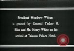 Standbild Woodrow Wilson Siene Versailles et Oise Frankreich, 1919, aus Sekunde 5 historischem Filmmaterial Videoclip 65675026973