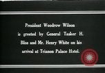 Standbild Woodrow Wilson Siene Versailles et Oise Frankreich, 1919, aus Sekunde 7 historischem Filmmaterial Videoclip 65675026973