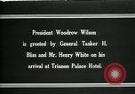 Standbild Woodrow Wilson Siene Versailles et Oise Frankreich, 1919, aus Sekunde 8 historischem Filmmaterial Videoclip 65675026973