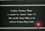 Standbild Woodrow Wilson Siene Versailles et Oise Frankreich, 1919, aus Sekunde 12 historischem Filmmaterial Videoclip 65675026973