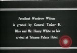 Standbild Woodrow Wilson Siene Versailles et Oise Frankreich, 1919, aus Sekunde 13 historischem Filmmaterial Videoclip 65675026973
