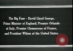 Standbild David Lloyd George Paris Frankreich, 1919, aus Sekunde 4 historischem Filmmaterial Videoclip 65675026975
