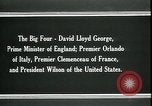 Standbild David Lloyd George Paris Frankreich, 1919, aus Sekunde 12 historischem Filmmaterial Videoclip 65675026975