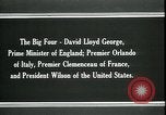 Standbild David Lloyd George Paris Frankreich, 1919, aus Sekunde 18 historischem Filmmaterial Videoclip 65675026975