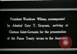 Standbild Woodrow Wilson Saint Germain-en-Laye Seine-et-Oise Frankreich, 1919, aus Sekunde 15 historischem Filmmaterial Videoclip 65675026982