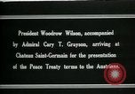 Standbild Woodrow Wilson Saint Germain-en-Laye Seine-et-Oise Frankreich, 1919, aus Sekunde 20 historischem Filmmaterial Videoclip 65675026982