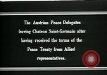 Immagine di I delegati austriaci Chateau Saint Germain-en-Laye Francia, 1919, secondo 3 filmato di repertorio 65675026983