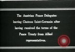 Immagine di I delegati austriaci Chateau Saint Germain-en-Laye Francia, 1919, secondo 6 filmato di repertorio 65675026983