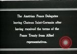 Immagine di I delegati austriaci Chateau Saint Germain-en-Laye Francia, 1919, secondo 8 filmato di repertorio 65675026983