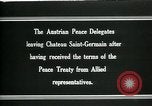 Immagine di I delegati austriaci Chateau Saint Germain-en-Laye Francia, 1919, secondo 9 filmato di repertorio 65675026983