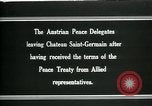 Immagine di I delegati austriaci Chateau Saint Germain-en-Laye Francia, 1919, secondo 11 filmato di repertorio 65675026983