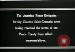 Immagine di I delegati austriaci Chateau Saint Germain-en-Laye Francia, 1919, secondo 17 filmato di repertorio 65675026983