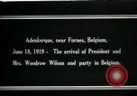 Immagine di Woodrow Wilson Adinkerque Belgio, 1919, secondo 7 filmato di repertorio 65675026984