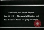 Immagine di Woodrow Wilson Adinkerque Belgio, 1919, secondo 11 filmato di repertorio 65675026984