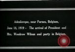 Immagine di Woodrow Wilson Adinkerque Belgio, 1919, secondo 12 filmato di repertorio 65675026984