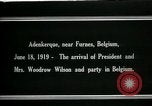 Immagine di Woodrow Wilson Adinkerque Belgio, 1919, secondo 13 filmato di repertorio 65675026984