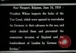 Immagine di Woodrow Wilson Nieuwpoort Belgio, 1919, secondo 3 filmato di repertorio 65675026986