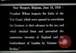 Immagine di Woodrow Wilson Nieuwpoort Belgio, 1919, secondo 7 filmato di repertorio 65675026986