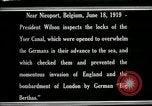 Immagine di Woodrow Wilson Nieuwpoort Belgio, 1919, secondo 8 filmato di repertorio 65675026986