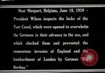 Immagine di Woodrow Wilson Nieuwpoort Belgio, 1919, secondo 16 filmato di repertorio 65675026986