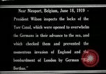 Immagine di Woodrow Wilson Nieuwpoort Belgio, 1919, secondo 21 filmato di repertorio 65675026986