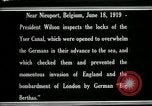 Immagine di Woodrow Wilson Nieuwpoort Belgio, 1919, secondo 23 filmato di repertorio 65675026986
