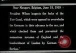 Immagine di Woodrow Wilson Nieuwpoort Belgio, 1919, secondo 25 filmato di repertorio 65675026986