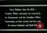 Image Woodrow Wilson Ypres en Belgique, 1919, de la seconde 7 séquences d'archives historiques vidéo 65675026989