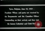 Image Woodrow Wilson Ypres en Belgique, 1919, de la seconde 8 séquences d'archives historiques vidéo 65675026989