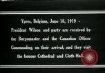 Image Woodrow Wilson Ypres en Belgique, 1919, de la seconde 13 séquences d'archives historiques vidéo 65675026989