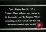Image Woodrow Wilson Ypres en Belgique, 1919, de la seconde 18 séquences d'archives historiques vidéo 65675026989