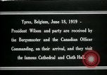Image Woodrow Wilson Ypres en Belgique, 1919, de la seconde 19 séquences d'archives historiques vidéo 65675026989