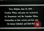 Image Woodrow Wilson Ypres en Belgique, 1919, de la seconde 21 séquences d'archives historiques vidéo 65675026989