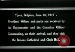 Image Woodrow Wilson Ypres en Belgique, 1919, de la seconde 22 séquences d'archives historiques vidéo 65675026989