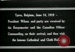 Image Woodrow Wilson Ypres en Belgique, 1919, de la seconde 27 séquences d'archives historiques vidéo 65675026989