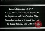 Image Woodrow Wilson Ypres en Belgique, 1919, de la seconde 28 séquences d'archives historiques vidéo 65675026989