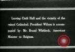 Standbild Woodrow Wilson Ieper Belgien, 1919, aus Sekunde 9 historischem Filmmaterial Videoclip 65675026990