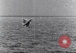 Image of a fighter jet rapidly sinking in water United States USA, 1965, second 53 stock footage video 65675027018