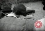 Image of busy market street Prague Czechoslovakia, 1938, second 1 stock footage video 65675027046