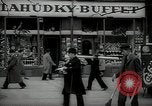 Image of busy market street Prague Czechoslovakia, 1938, second 27 stock footage video 65675027046