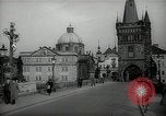 Image of old buildings Prague Czechoslovakia, 1938, second 21 stock footage video 65675027048