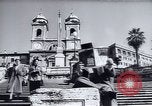 Standbild Spanische Treppe und Kirche Italien, 1950, aus Sekunde 3 historischem Filmmaterial Videoclip 65675027084