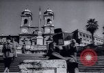 Standbild Spanische Treppe und Kirche Italien, 1950, aus Sekunde 5 historischem Filmmaterial Videoclip 65675027084