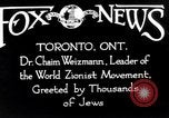 Immagine di Medico Chaim Weizmann Toronto Ontario Canada, 1938, secondo 4 filmato di repertorio 65675027152