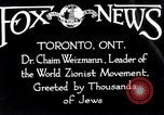 Immagine di Medico Chaim Weizmann Toronto Ontario Canada, 1938, secondo 5 filmato di repertorio 65675027152