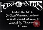 Immagine di Medico Chaim Weizmann Toronto Ontario Canada, 1938, secondo 8 filmato di repertorio 65675027152